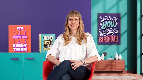 Lettering in Vibrant Watercolor by Pauli Rodríguez