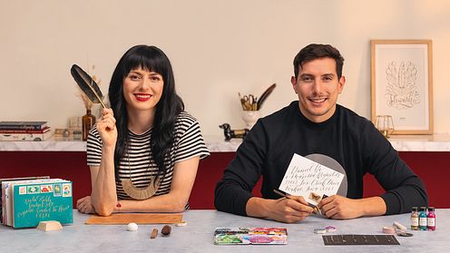 Modern Calligraphy Techniques with a Flexible Nib Pen by KOUS