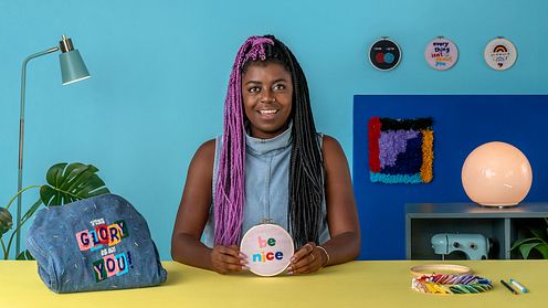 Embroidered Hand Lettering: Create Wearable Art by Ciara