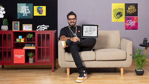 Digital Lettering with Analog Elements