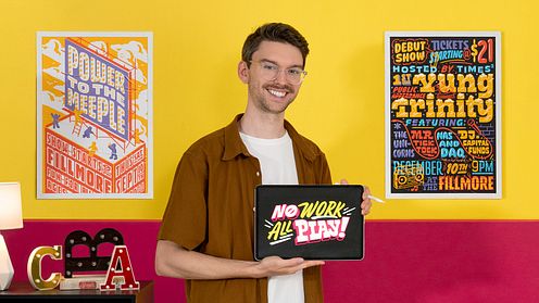 Custom Hand-Lettering for Playful Compositions