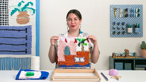 Tissage et upcycling : découvrez la tapisserie en lirette
