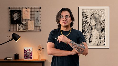 Artistic Drawing with Ink by Diego  Andrade