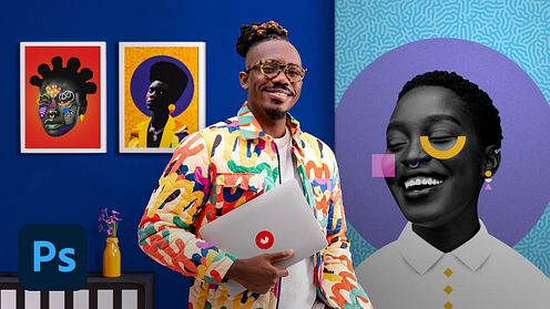 Colorful Portrait Design with Photoshop
