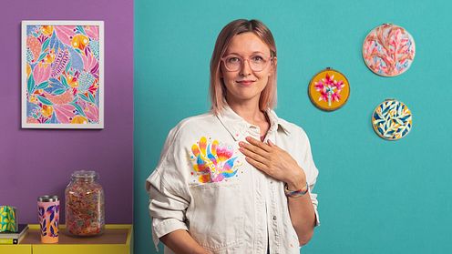 Embroidery and Fabric Painting for Beginners by Polina Oshu