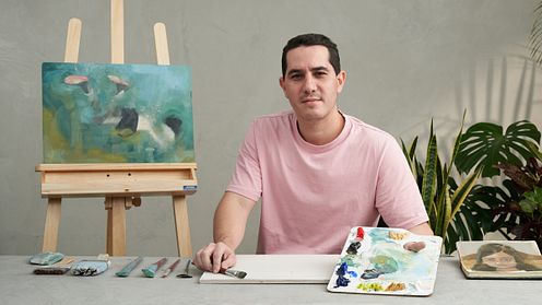 Oil Painting: Water and the Human Figure