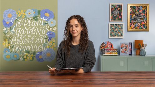Lettering e ilustração no procriado: Crie composições ornamentais passo a passo