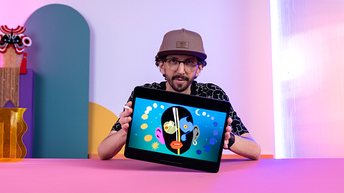 Live digital painting for stages and events