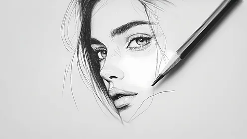 Guided Course: Detailed pencil portrait with shading techniques