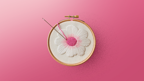 Specialisatie in creatief borduren en modetextiel.
