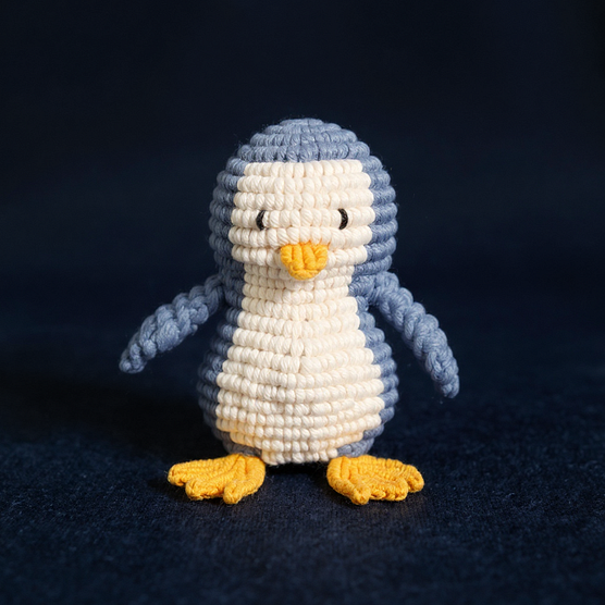Patrón descargable: crea un pingüino 3D en macramé