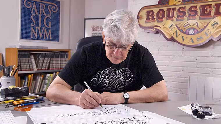Calligraphy for an Ex Libris