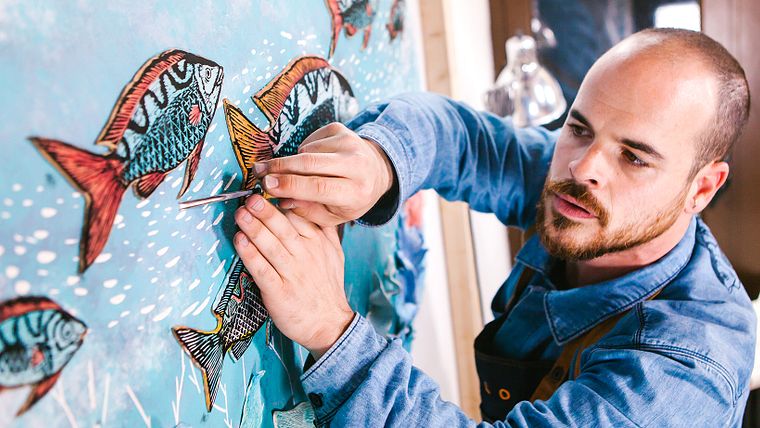 Grabado en relieve y estampación contemporánea