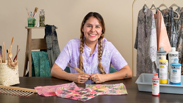 Introducción al marmoleado textil