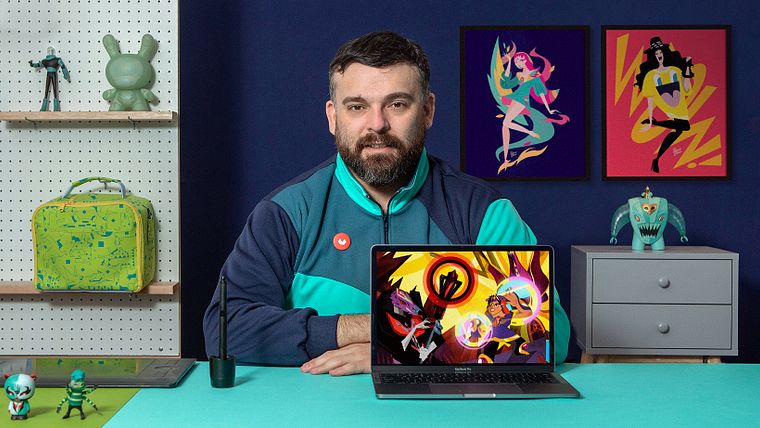 Design e ilustração de personagens rivais