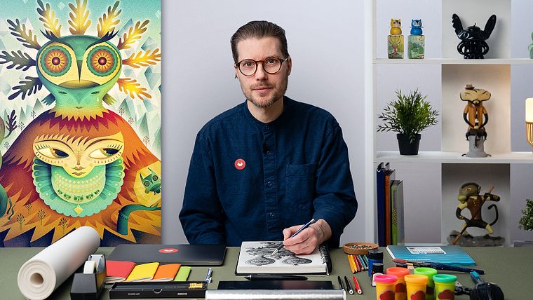 Création de personnages et d’univers illustrés