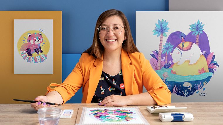 Illustration Techniques with Watercolor and Gouache