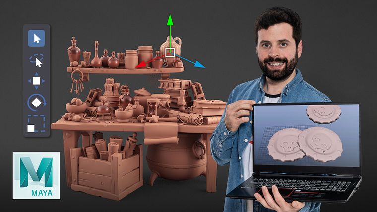 Modelagem de objetos em estilo cartoon com Maya