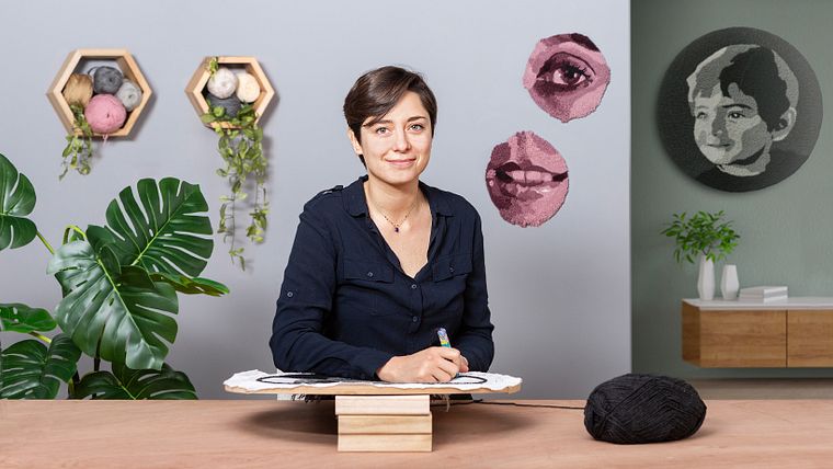 Haft techniką punch needle: od obrazu do portretu