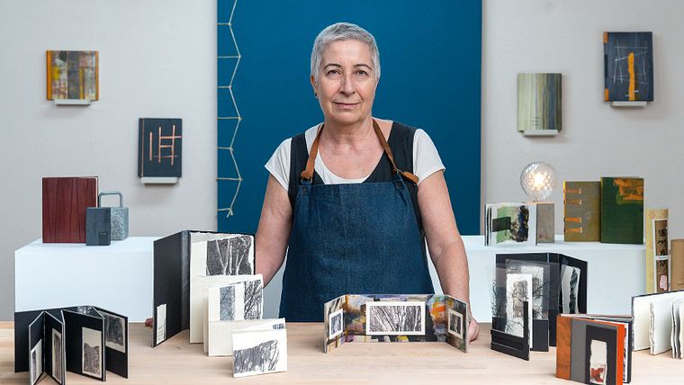 Binde dein grafisches Werk ohne zu falzen ein