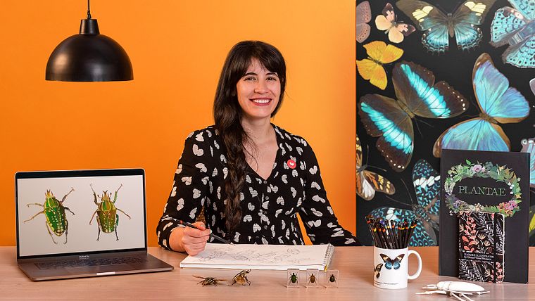 Wissenschaftliche Illustration für das Musterdesign