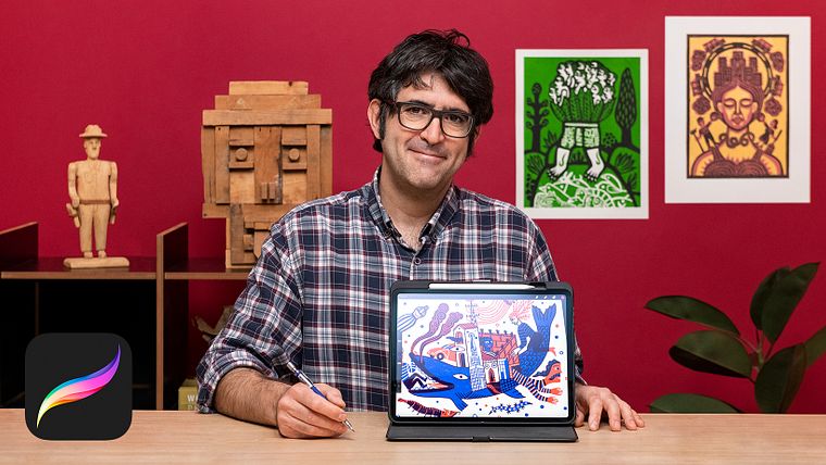 Introdução à gravura ilustrada com Procreate
