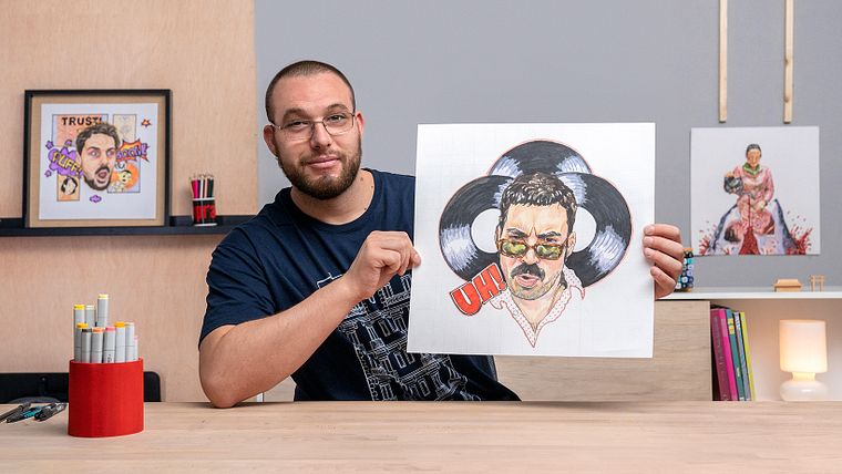 Creative Portraits with Markers 