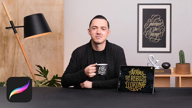 Animiertes Lettering für Werbung mit Procreate