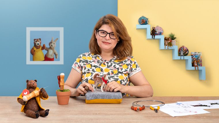 Criação de animais com needle felting