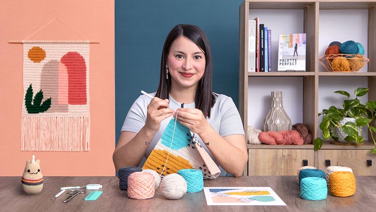 Intarsia crochet: sticke eigene Wandteppiche