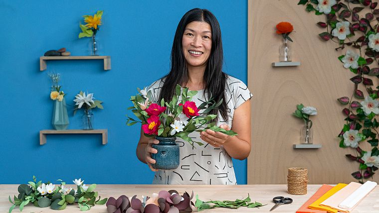 Techniken zur Schöpfung von Papierblumen