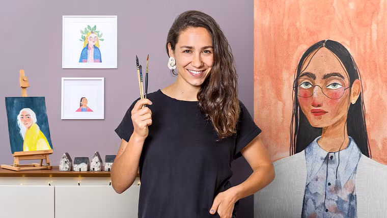 Illustration and Character Development with Watercolor