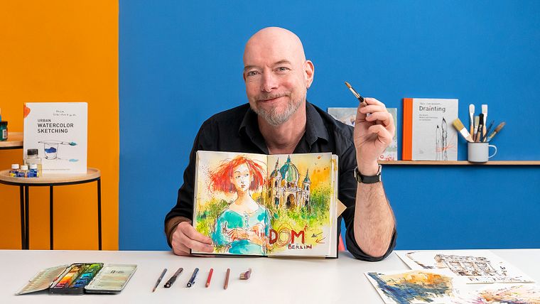 Schițe artistice în acuarelă: Îndrăznește să-ți exprimi ideile