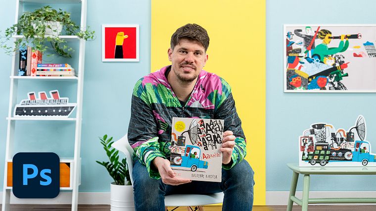 Criação de livro infantil ilustrado no Adobe Photoshop