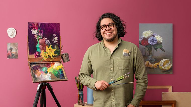 Técnicas de pintura al óleo: naturaleza muerta sobre papel