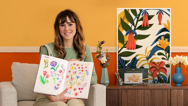 Ilustração e design de padrões florais