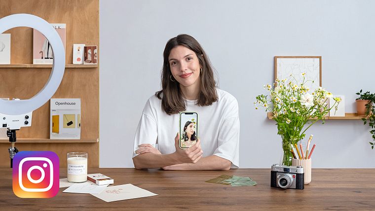 Selfies e vídeo-selfies profissionais para Instagram