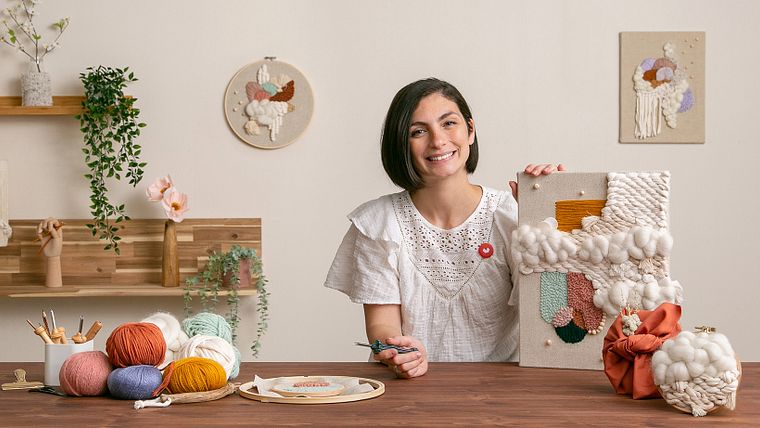 Weaving, Embroidery & Punch Needle: Create a Textile Painting