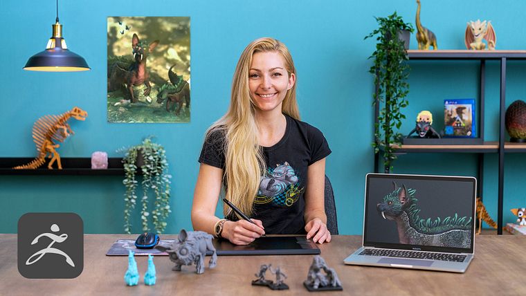 Design de criaturas 3D com ZBrush e Photoshop