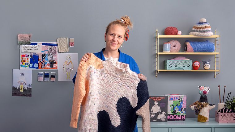 Pullover mit der Intarsientechnik stricken