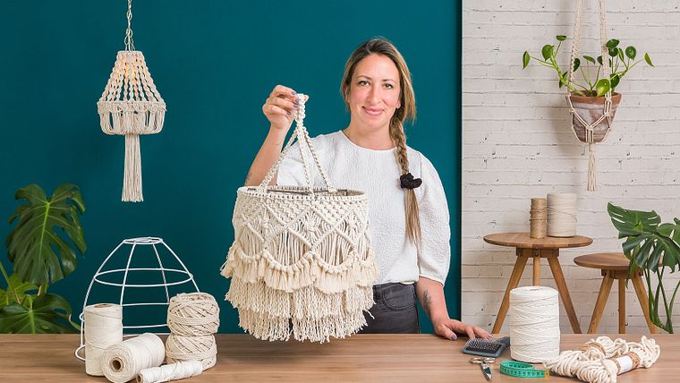 Macramé Lamp Design