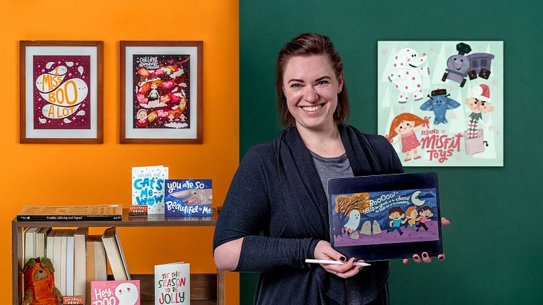 Speelse handbelettering voor kinderboeken
