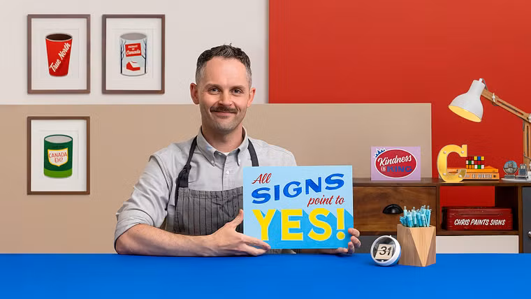 Sign painting con hand lettering