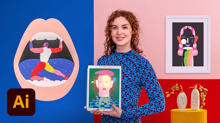 Levendige 3D-portretten in Illustrator