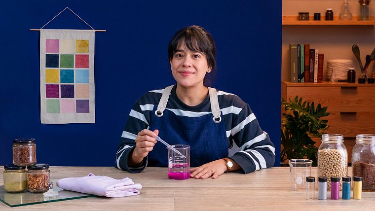 Pigmenti lacca a partire da tinte naturali: pittura tessile