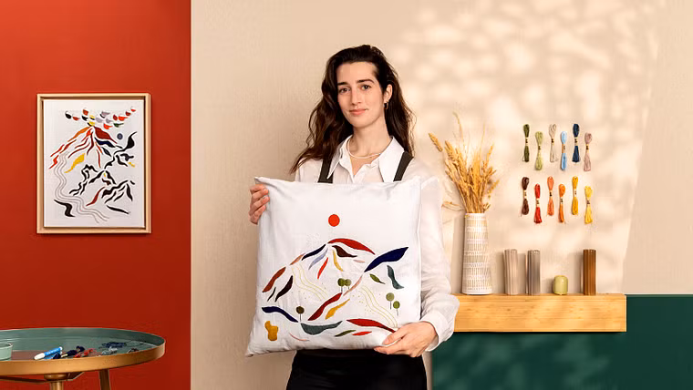 Ricamo e colore: crea paesaggi tessili