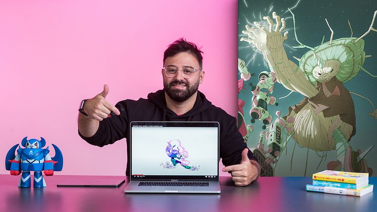 Creating anime -style animations with 2D and 3D techniques