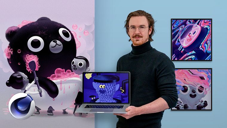 Verspieltes animiertes Character Design mit Cinema 4D