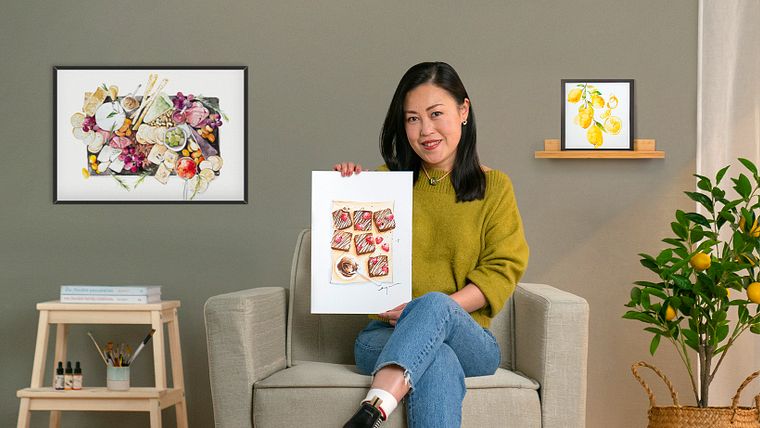 Malowanie produktów spożywczych akwarelami