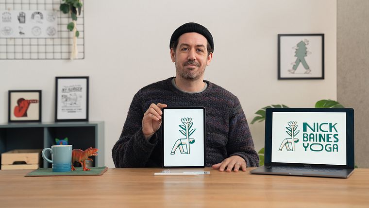 Hand-drawn logo design